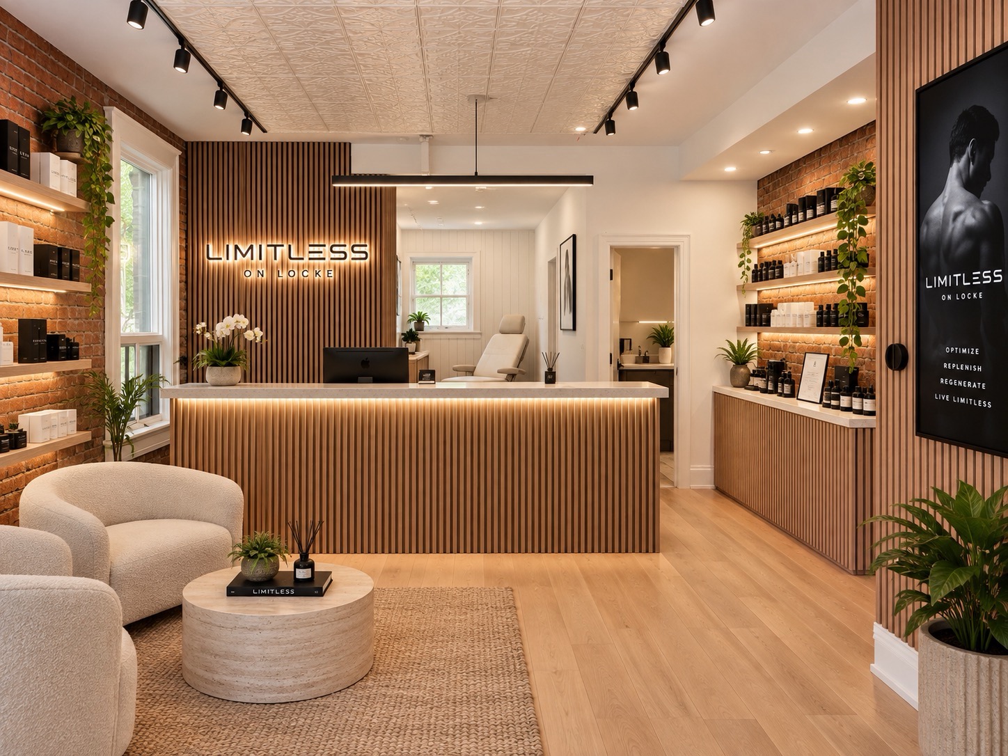 The Limitless on Locke reception and shop interior